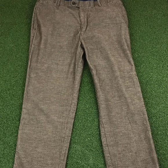 Peter Millar Mens Brown Corduroy Slim Straight - Picture 6 of 8